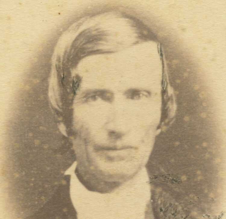 VINT STUDIO PHOTO MAN W/ SWOOSH HAIR