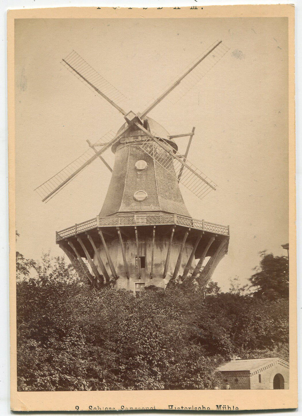 WINDMILL. CABINET CARD.