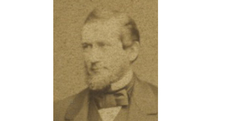 STATELY MAN W/ BOOKS, LONDON, CDV PORTRAIT, MAYALL