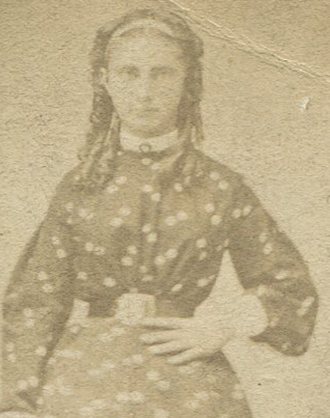 SOPHIA WOELFEL IN CONFIRMATION DRESS. CDV. ALLEGHENY, PA.