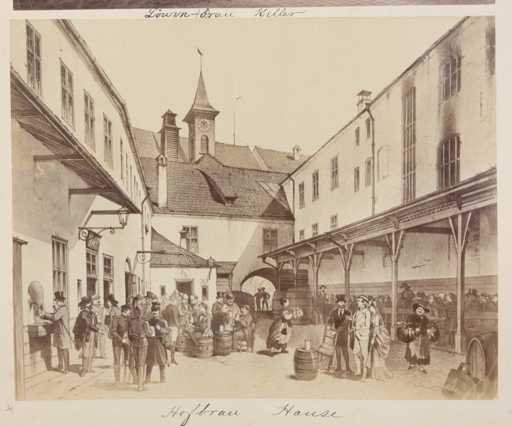 Vintage 8x10 Photo Print - Hofbau House, Munich, Bavaria; Ready-to-Frame German Cityscape Wall Art