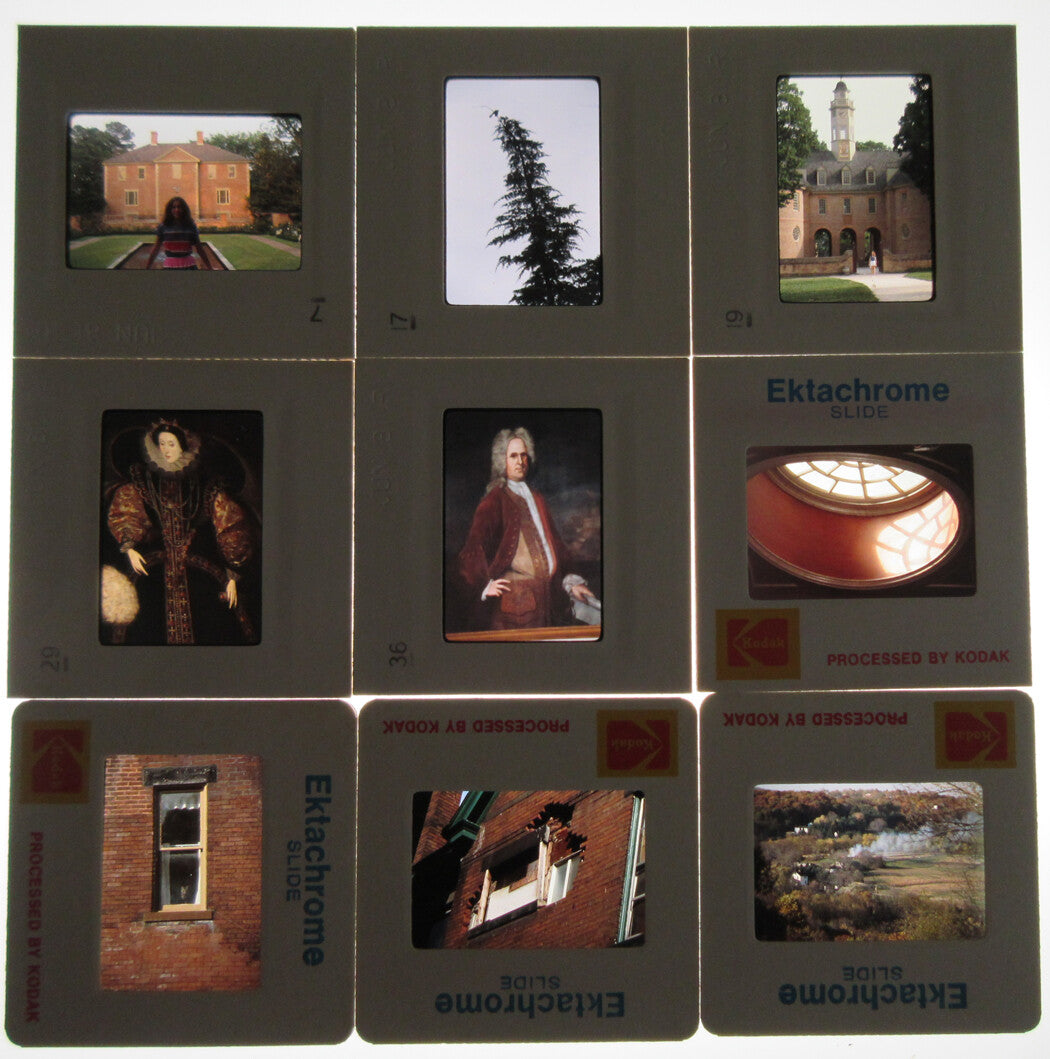 ARCHITECTURE/PAINTINGS/HISTORICAL FIGURES. 40 PLUS KODACHROME SLIDES. 1980s.