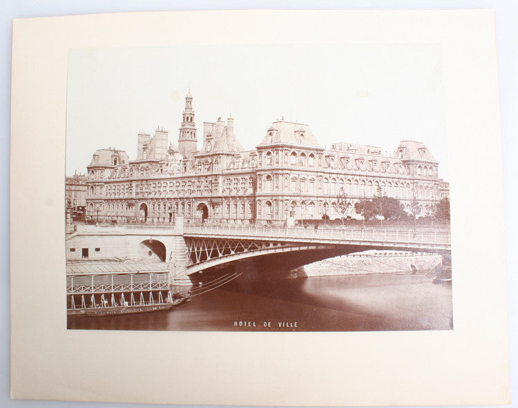 STUNNING 8X10 ALBUMEN OF ARAB CEMETERY BEAUTIFUL MOSQUES