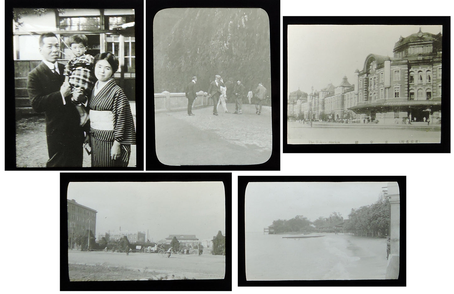 TOKYO, JAPAN, PHOTOS ON GLASS SET OF 5