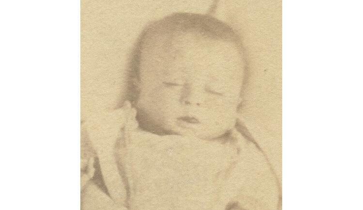 POST MORTEM PHOTO, SUDDEN DEATH OF A CHILD, INFO ON BACK