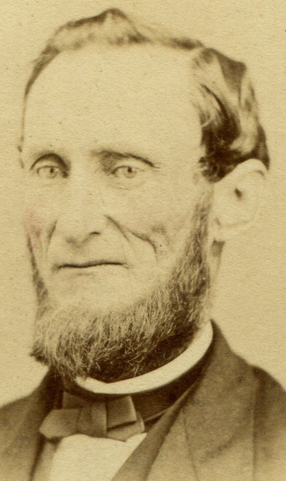 MAN, STRONG RESEMBLANCE TO THE DEVIL. TINTED CDV. HARRISBURG, PA.