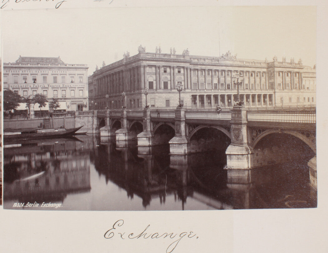 BERLIN EXCHANGE. ARCHITECTURAL EXTERIOR. BERLIN, GERMANY. 8x10 reprint