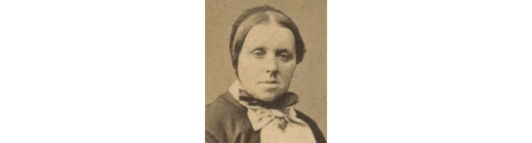 KALUNDBORG, DENMARK, CDV PHOTO, LADY W/ BONNET + BOOK