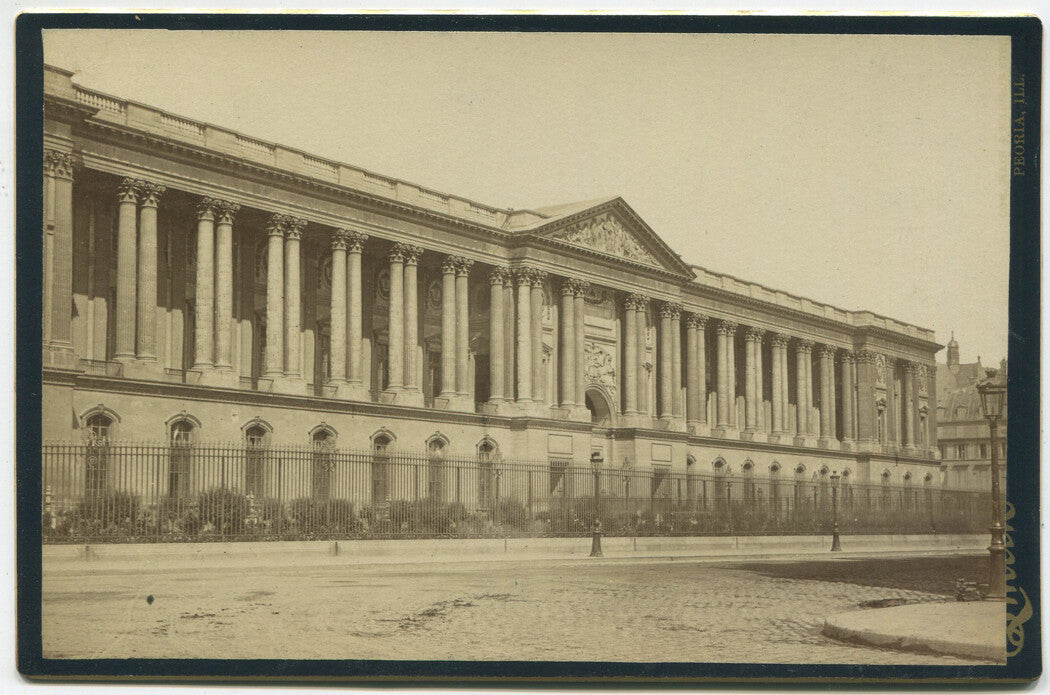 THE LOUVRE MUSEUM, PARIS, FRANCE. CABINET CARD.