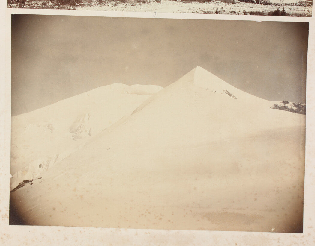 Vintage Chamonix, Switzerland Snow-Covered Mountain 8x10 Photo Print - Landscape Wall Art