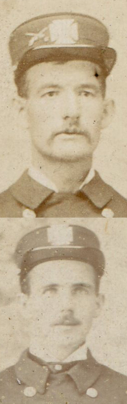 FIREMEN IN DRESS UNIFORM. 2 SET.