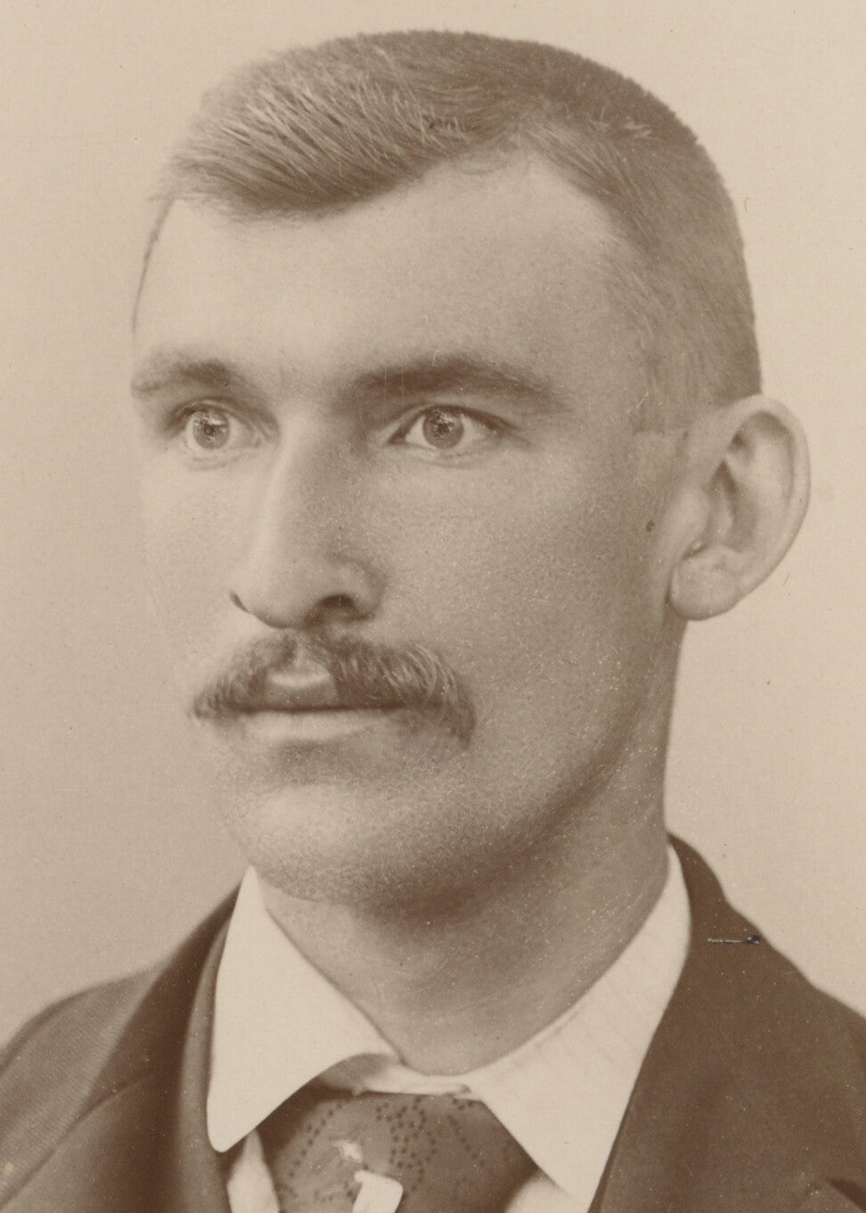 FROM JOHNSTOWN, PA, PHOTO MAN W/ MUSTACHE, TIE PIN