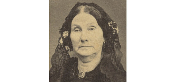 CIVIL WAR ERA LADY W/ BEAUTIFUL DRESS, WATKINS, NY