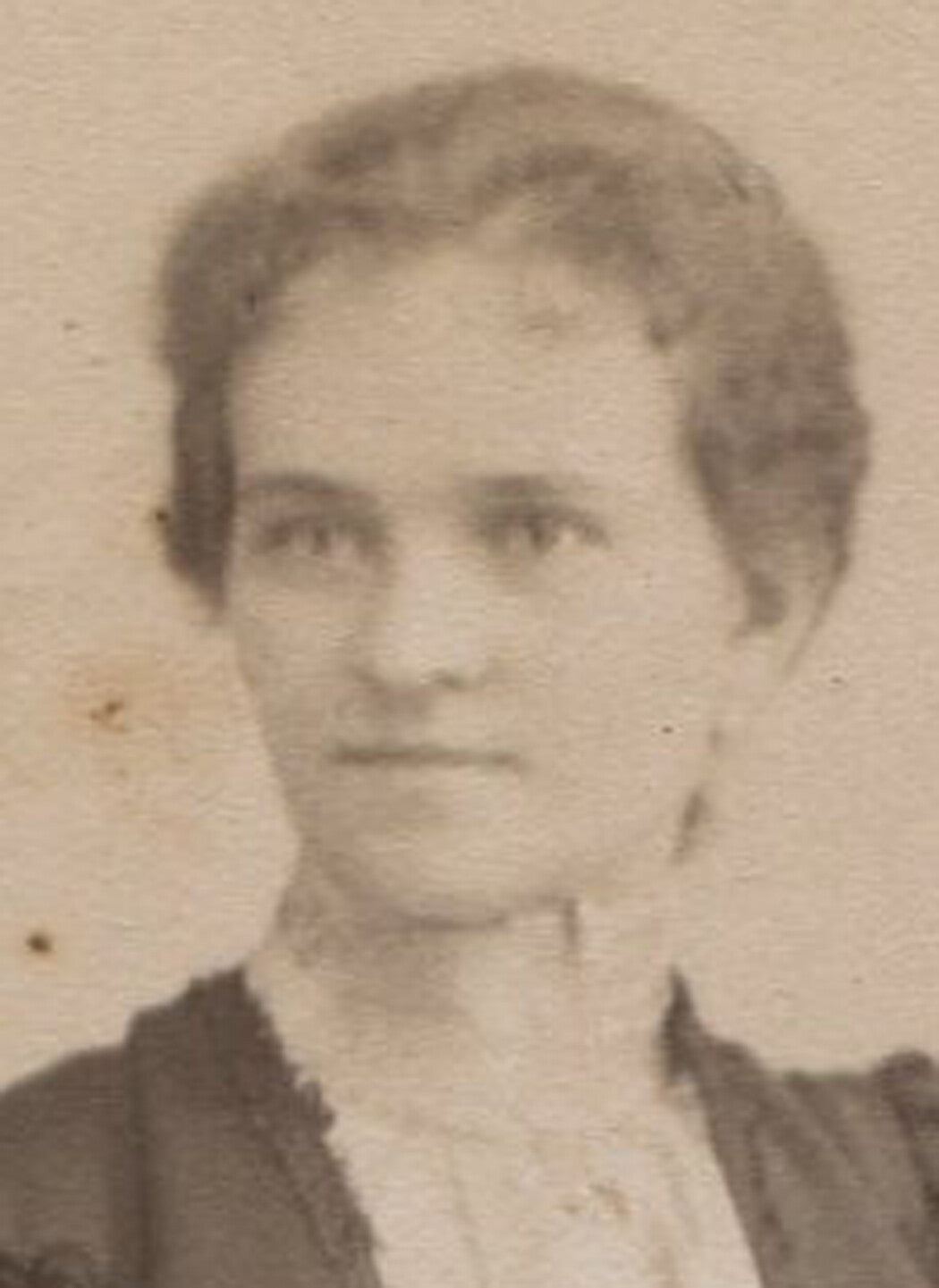WOMAN POSED AT FAUX STICK FENCE. CABINET CARD. GERMANY.