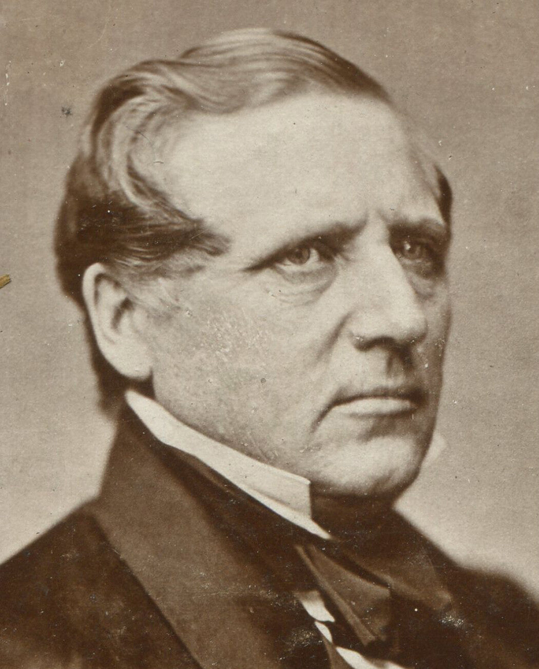 JOHN P. USHER, U.S. SEC. OF INTERIOR 1863-65. UNMOUNTED ALBUMEN. 5.5X3.75 INCHES