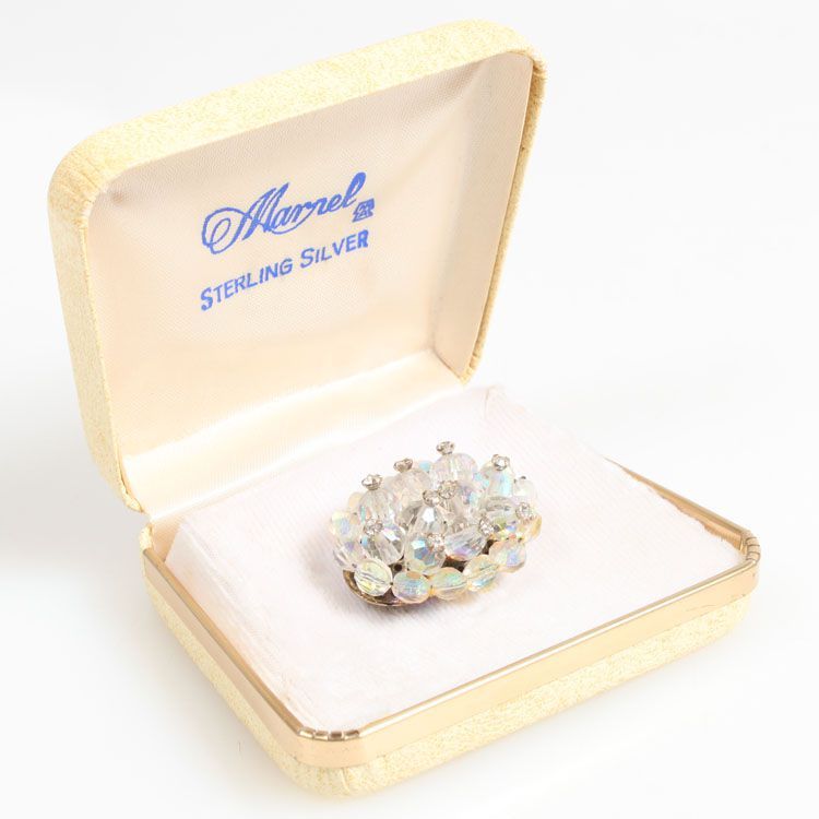 QUARTZ RHINESTONE DIAMOND PIN