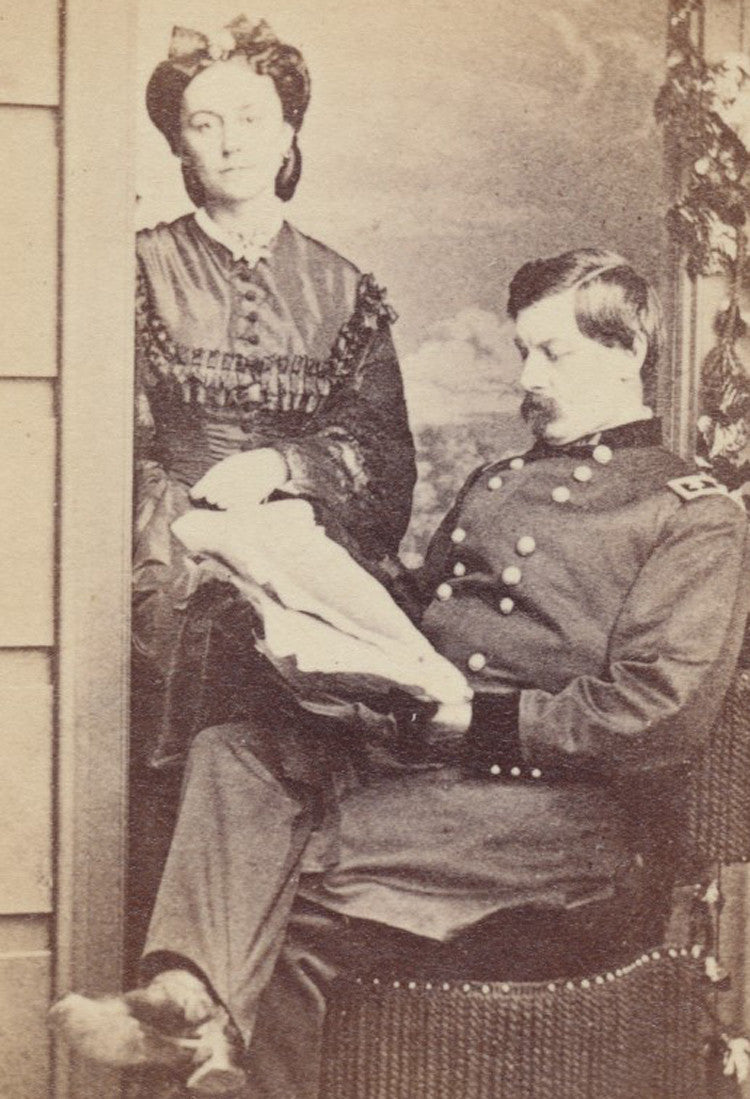 Union General George B. McClellan and his wife CDV