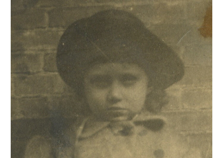 LITTLE GIRL W/ TOY DRUM PHOTO