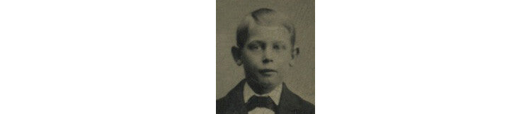 STUDIO PORTRAIT HANDSOME BOY W/ SUIT, 1/6 PLATE TINTYPE