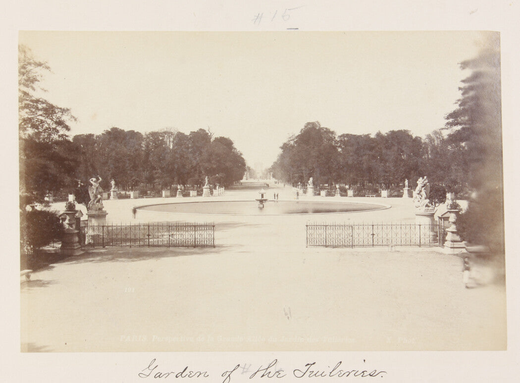 Vintage Garden of the Tuileries Paris 8x10 Photo Print - Archival Paper Wall Art