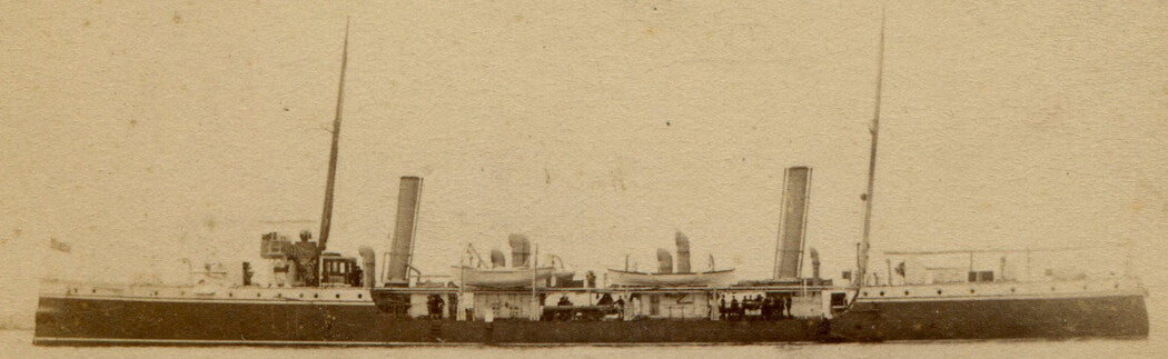 H.M.S. HALCYON, BATTLESHIP. CDV. SUNDERLAND, ENGLAND.