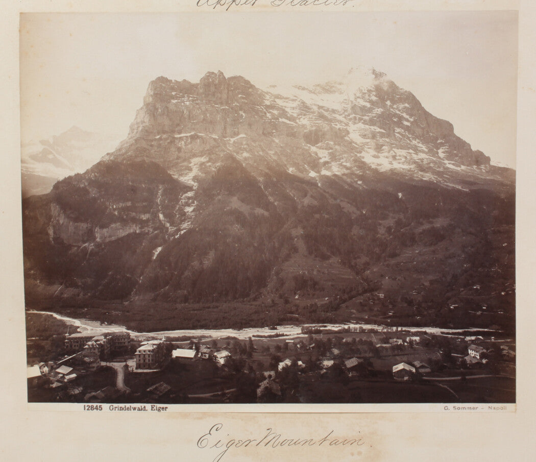 Vintage Eiger Mountain Switzerland 8x10 Photo Print - Reprint, Wall Art, Landscape Decor