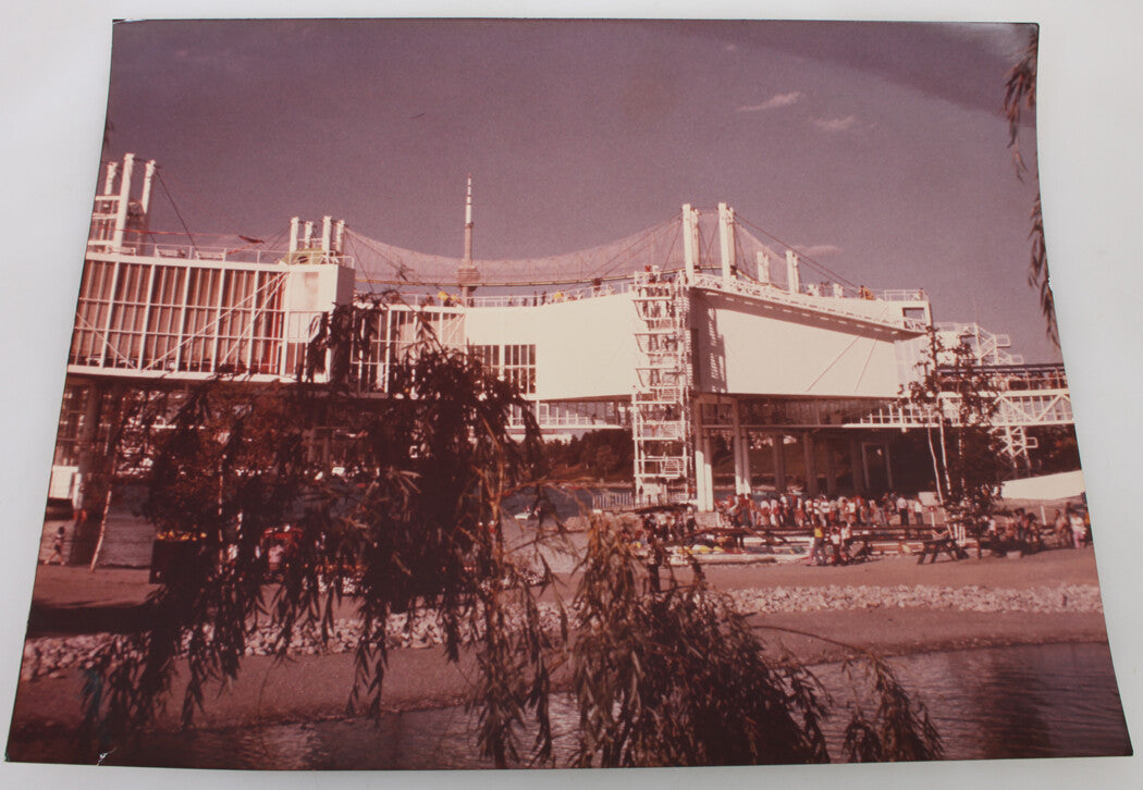 Post-Apocalyptic Setting: Vintage Color Photo 11x14 Print of Desolate Urban Architecture Wall Art