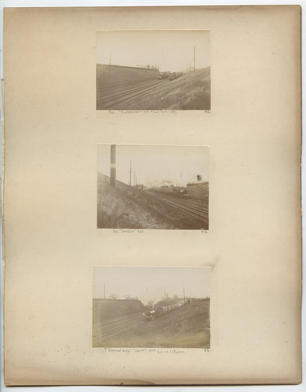 RAILROAD TRAINS 6 VINTAGE PHOTOS IDED UNDER EACH