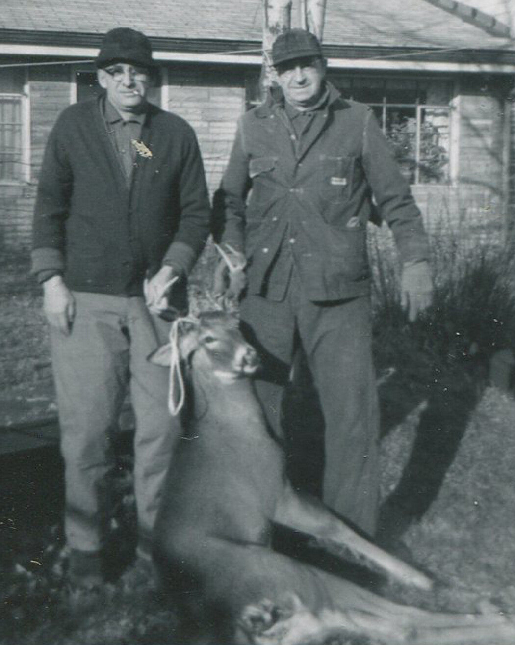 Vintage 1950s Hunters Posed with Small Game & Guns - Silver Gelatin 6-Print Photo Set for Wall Art