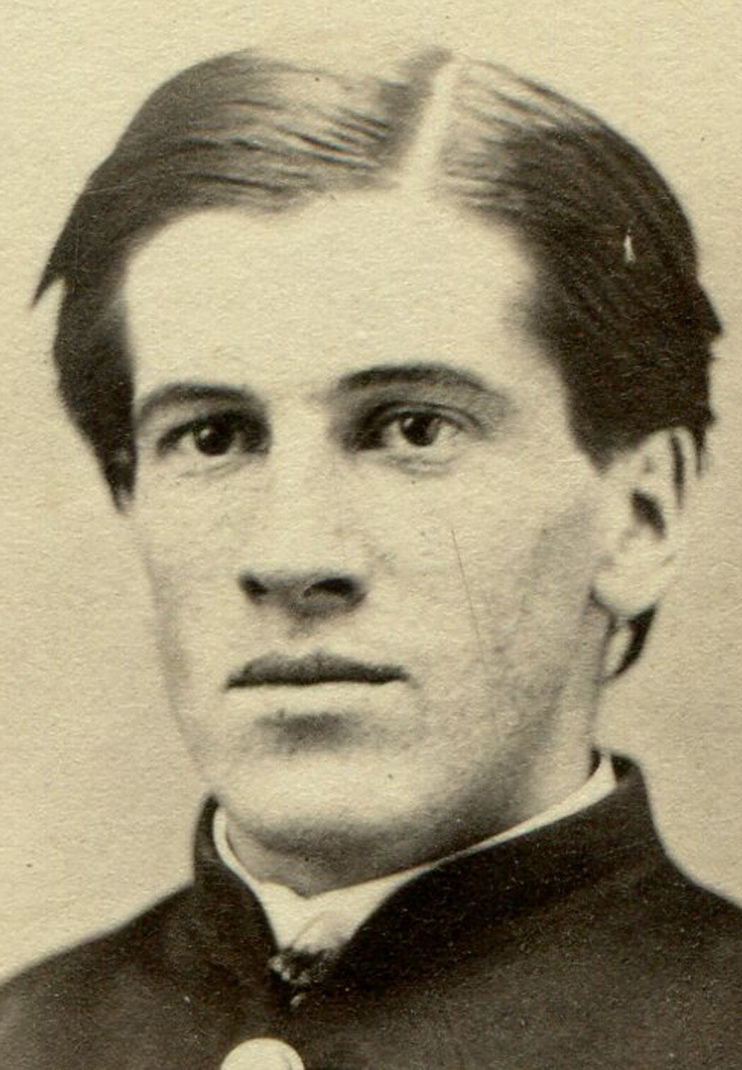 CIVIL WAR SOLDIER IN UNIFORM, TAX STAMP. CDV. NORTHAMPTON, MASS.