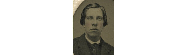 STUDIO PORTRAIT MAN W/ NICE SUIT, GEM TINTYPE