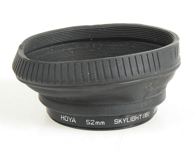 52MM RUBBER LENS HOOD W/SKY 1A FILTER