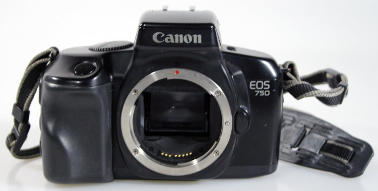 Vintage Canon EOS 750 Body for Parts or Repair - No Lens, Shutter Issue, Dust Viewfinder