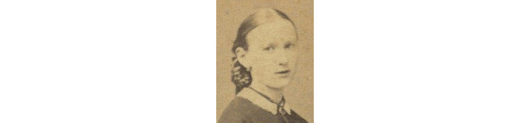 CIVIL WAR ERA LADY, BEAUTIFUL DRESS, NY