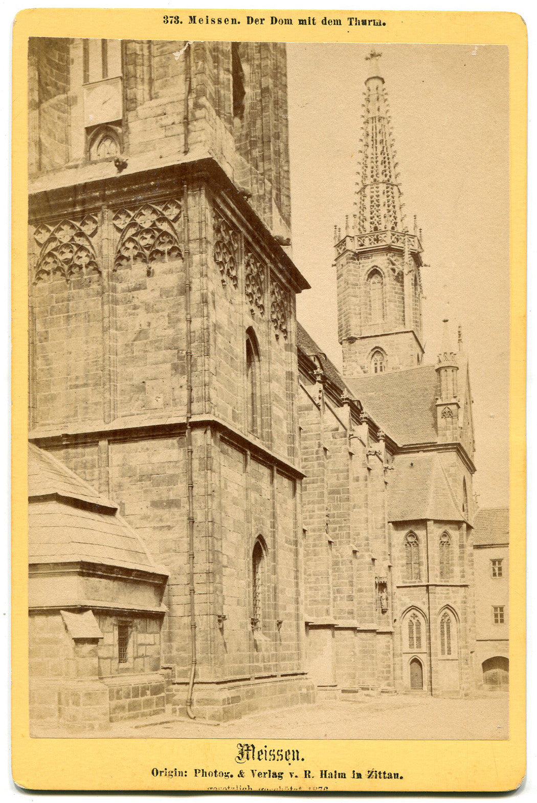 ARCHITECTURAL EXTERIOR, ALBRECHTSBURG CASTLE. GERMANY. CABINET CARD.