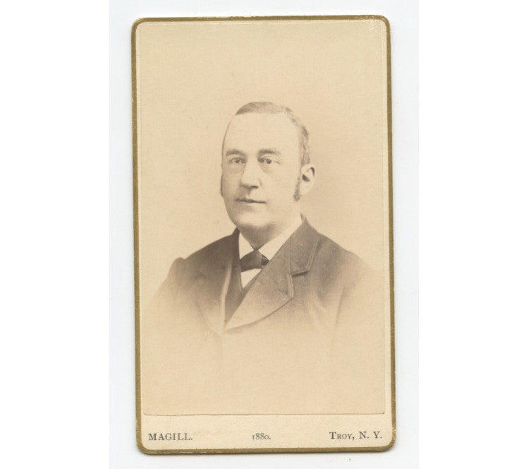 CDV PORTRAIT DISTINGUISHED MAN FROM TROY, NY, BY MAGILL