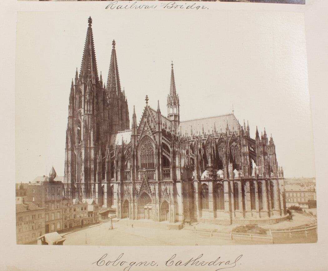 Vintage Cologne Cathedral 8x10 Photo Print - Iconic Silhouette Wall Art, Historic Architecture