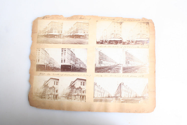 SET OF 12 STEREOVIEWS OF ARCH ST AND 2ND AVE -PHILADELPHIA, PA