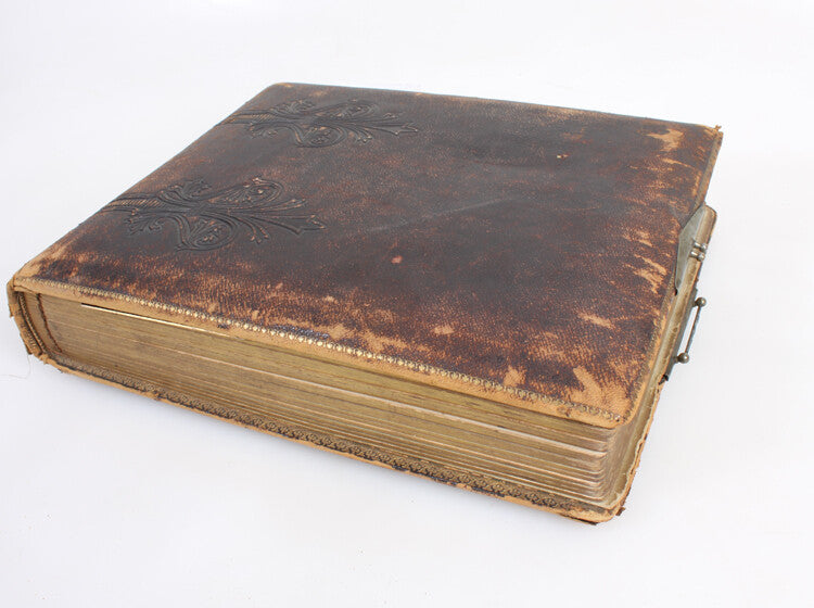 CABINET CARD PHOTO ALBUM OF NEW YORK, PA, NEW JERSEY 74 CABINET CARDS