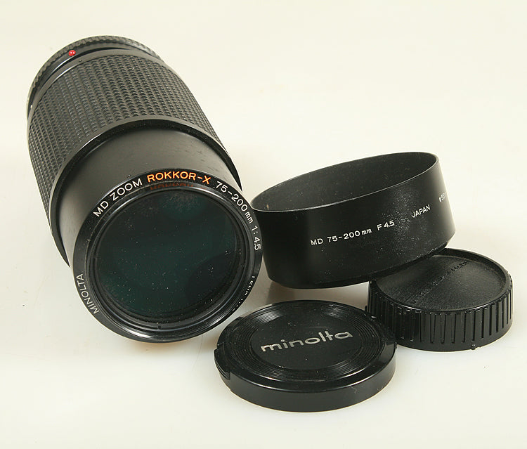 75-200mm F 4.5 MINOLTA ROKKOR - X LENS