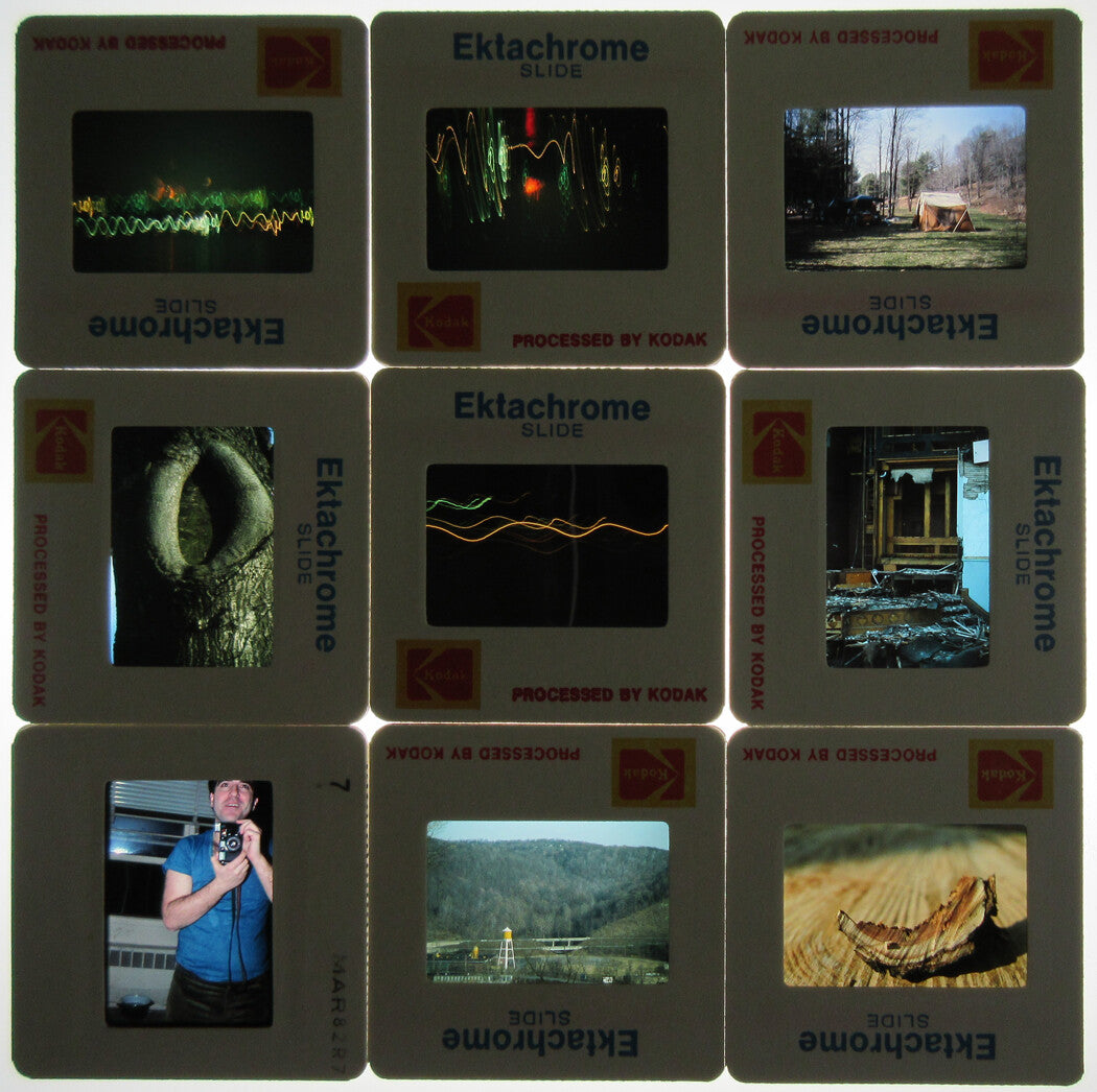 KODACHROME SLIDES. 40 PLUS, MISC VIEWS. AMERICAN LIFE, 1970-80s.