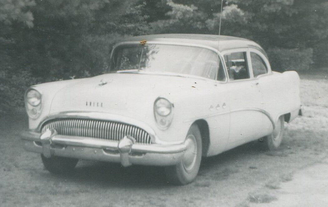 Vintage Mid-Century Americana: Car & Deer Hunting 10-Photo Black & White Snapshot Set