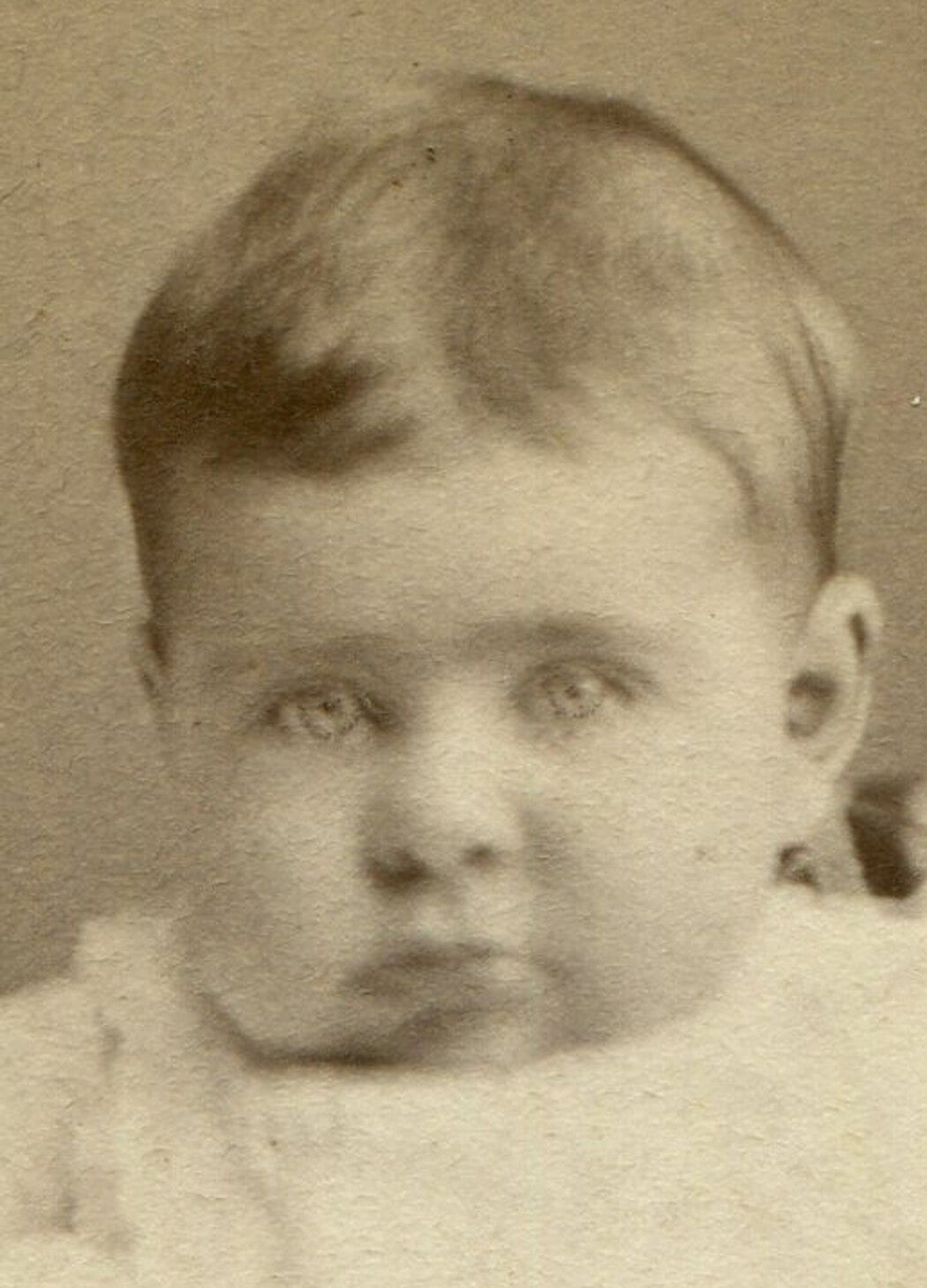 CHUBBY CHEEKED BABY. CDV. PORTLAND, OREGON.