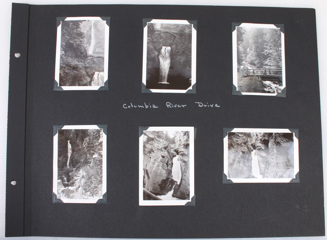 Vintage Waterfalls Photo Set: Columbia River Drive & San Francisco, CA – 14 B&W Silver Prints