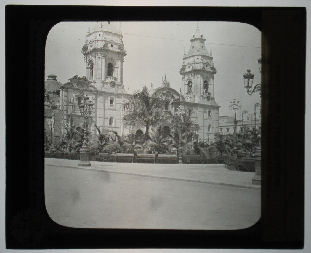 CATHEDRAL, LIMA PERU. PHOTO ON GLASS.