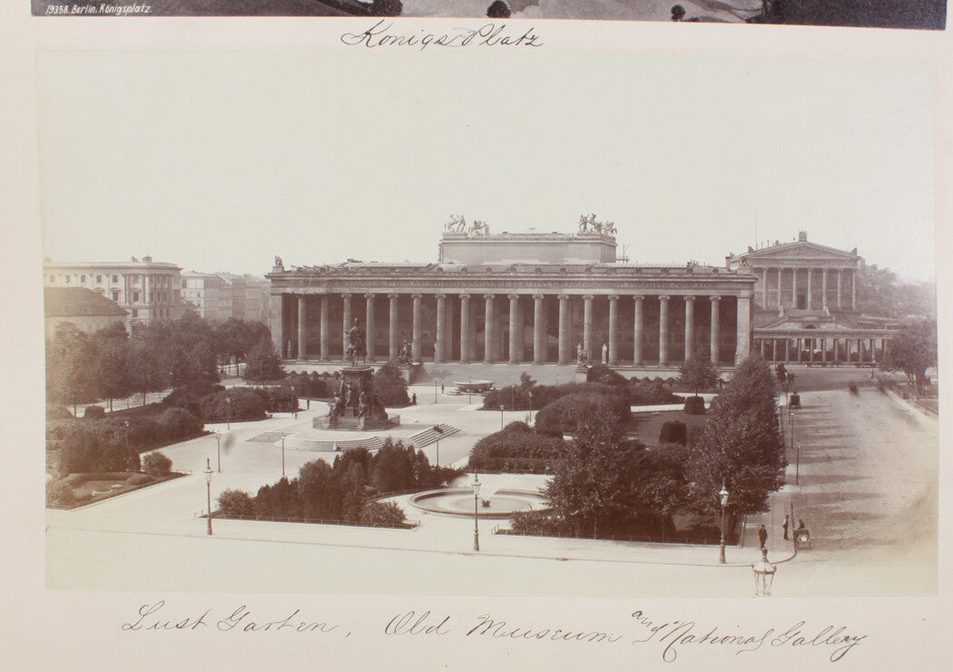 Vintage 8x10 Photo Print: Old Museum & National Gallery, Berlin, Germany - Architectural Wall Art