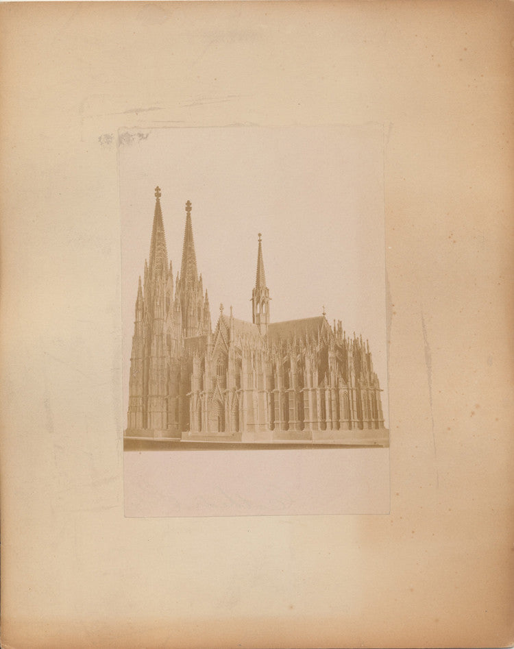 ALBUMEN PHOTO OF MINIATURE MODEL OF BEAUTIFUL CATHEDRAL