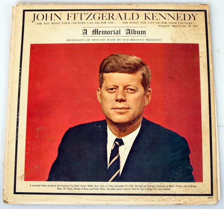 Vintage John F Kennedy Memorial Album LP Vinyl Record - Collectible JFK Memorabilia, Great Condition