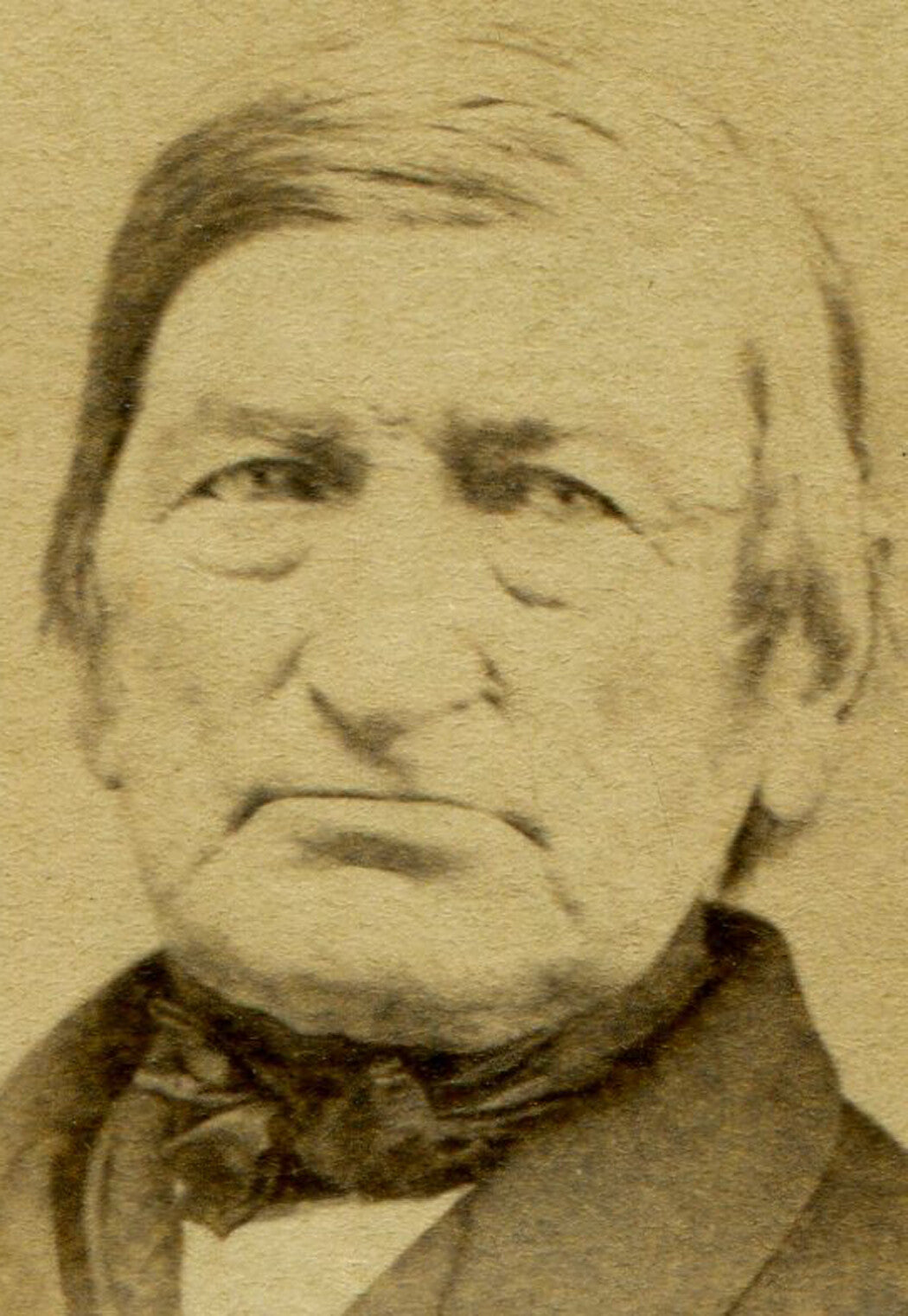 CIVIL WAR ERA TAX STAMP. OLDER MAN. CDV. TROY, PA.