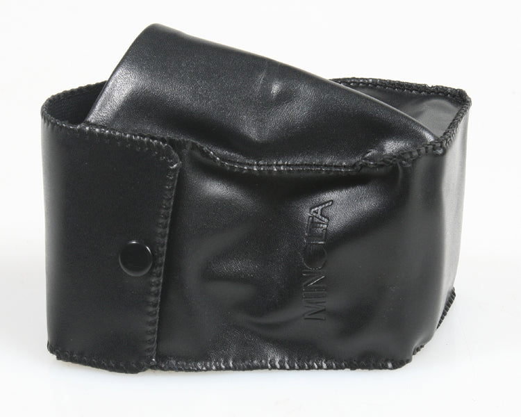 MINOLTA FLASH UNIT, LEATHER, CASE